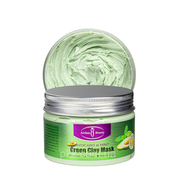 Маска із зеленої глини з екстрактом авокадо і м’яти Green Clay Mask avocado&mint 150g
