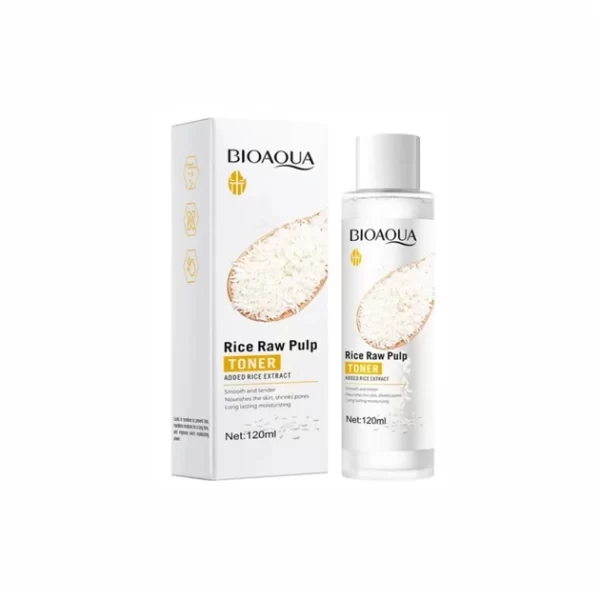 Тоник для лица с экстрактом риса Bioaqua Rice Raw Pulp Toner 120ml